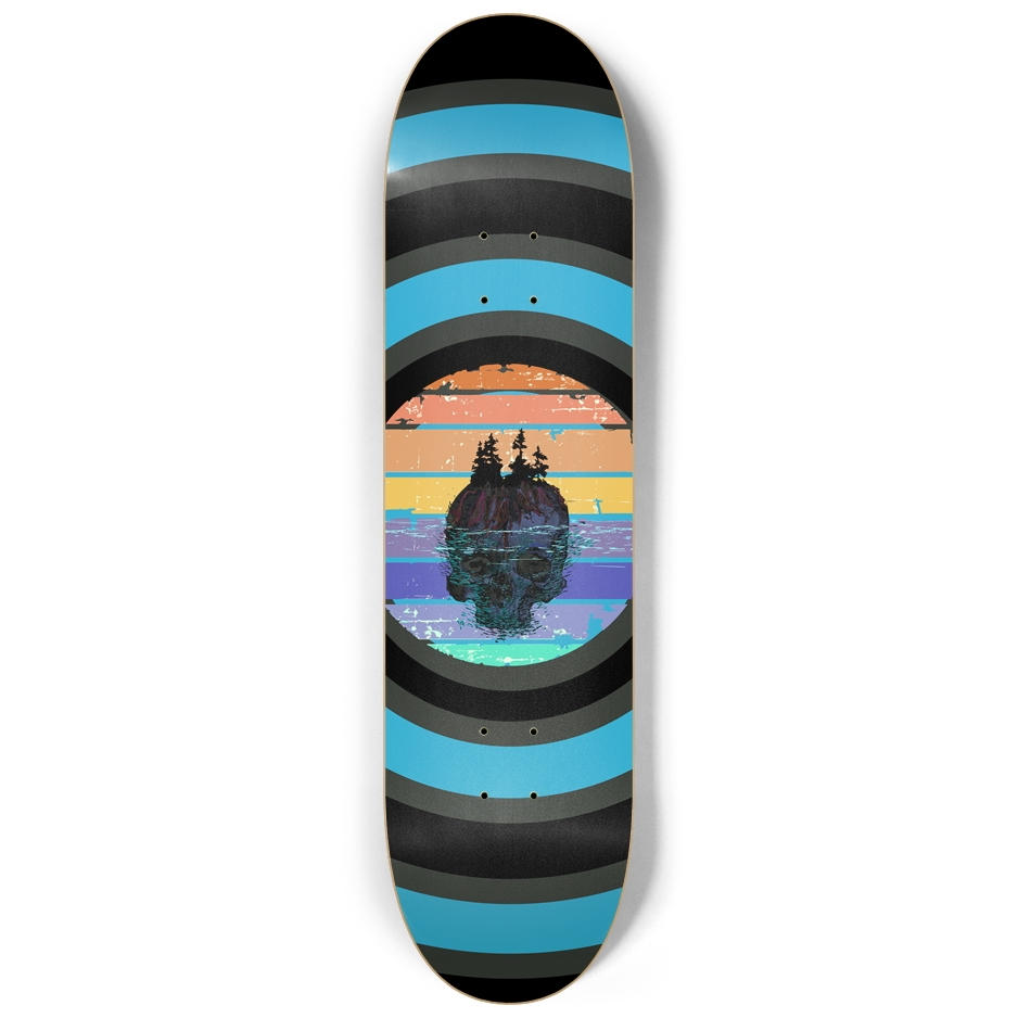 Tuff City Skullz Glow in the Dark  Skateboard