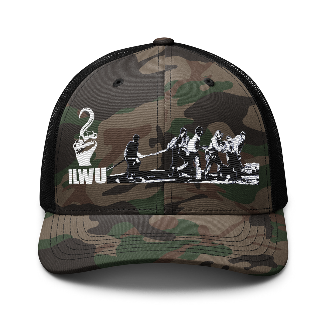 Camouflage ILWU Solidarity Trucker Hat