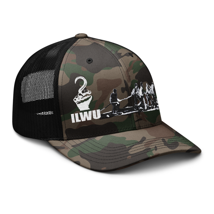 Camouflage ILWU Solidarity Trucker Hat