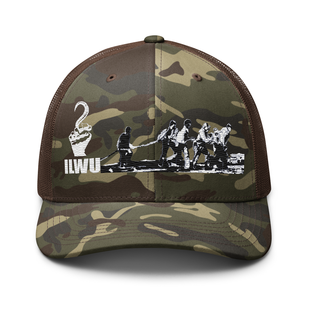 Camouflage ILWU Solidarity Trucker Hat