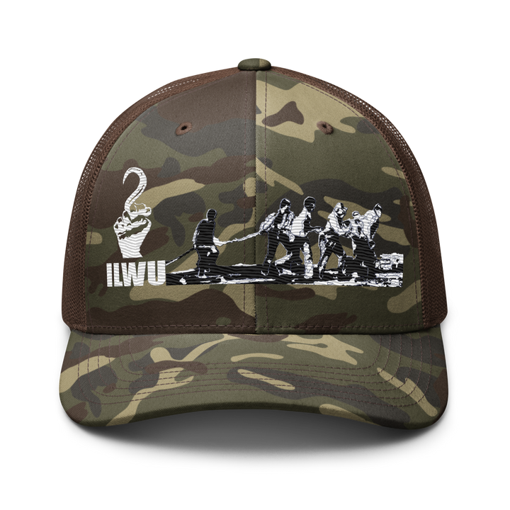 Camouflage ILWU Solidarity Trucker Hat