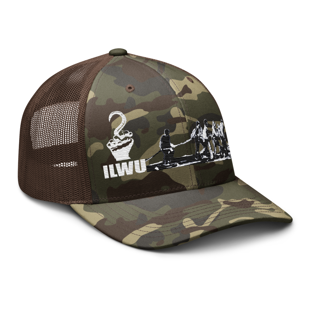 Camouflage ILWU Solidarity Trucker Hat
