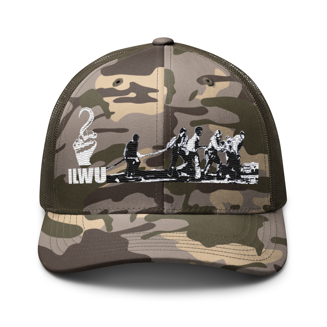 Camouflage ILWU Solidarity Trucker Hat