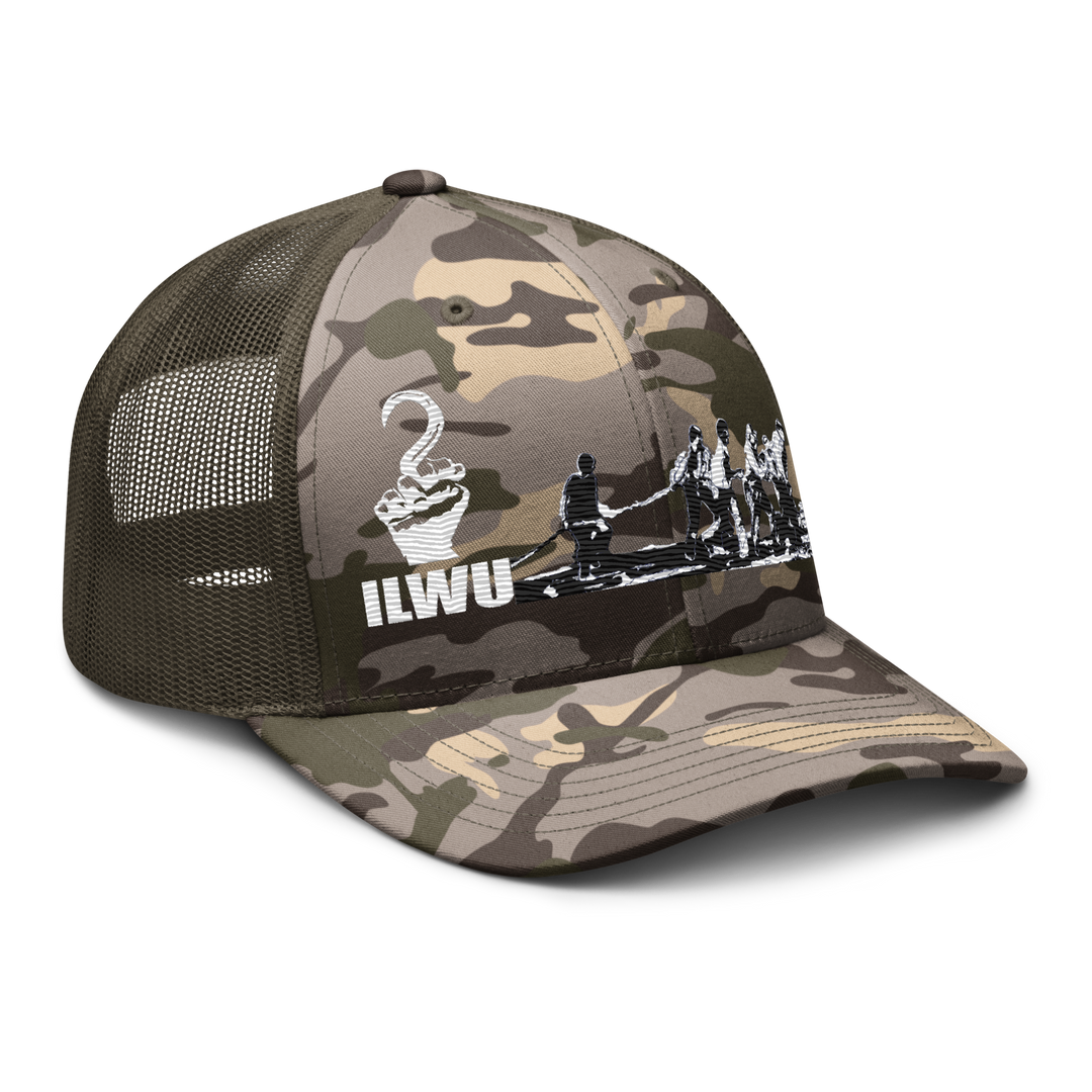 Camouflage ILWU Solidarity Trucker Hat