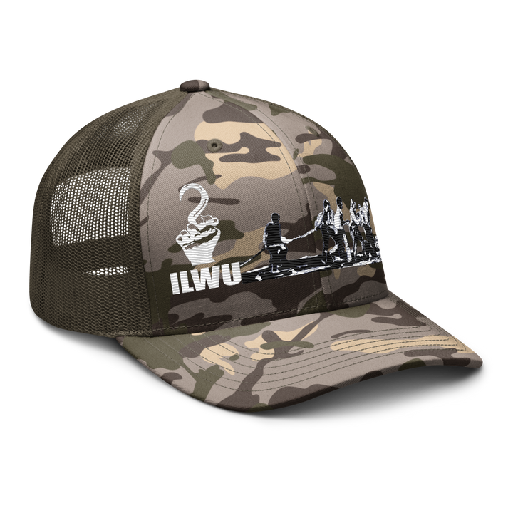 Camouflage ILWU Solidarity Trucker Hat