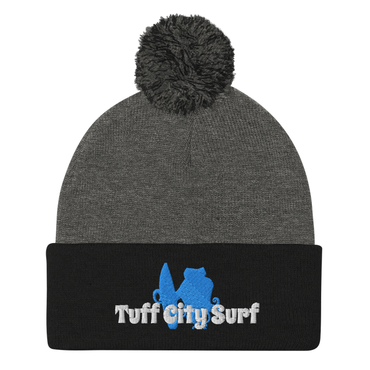 Tuff City surf Pom-Pom Beanie