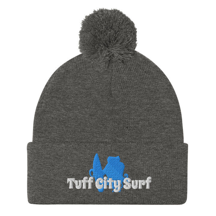 Tuff City surf Pom-Pom Beanie