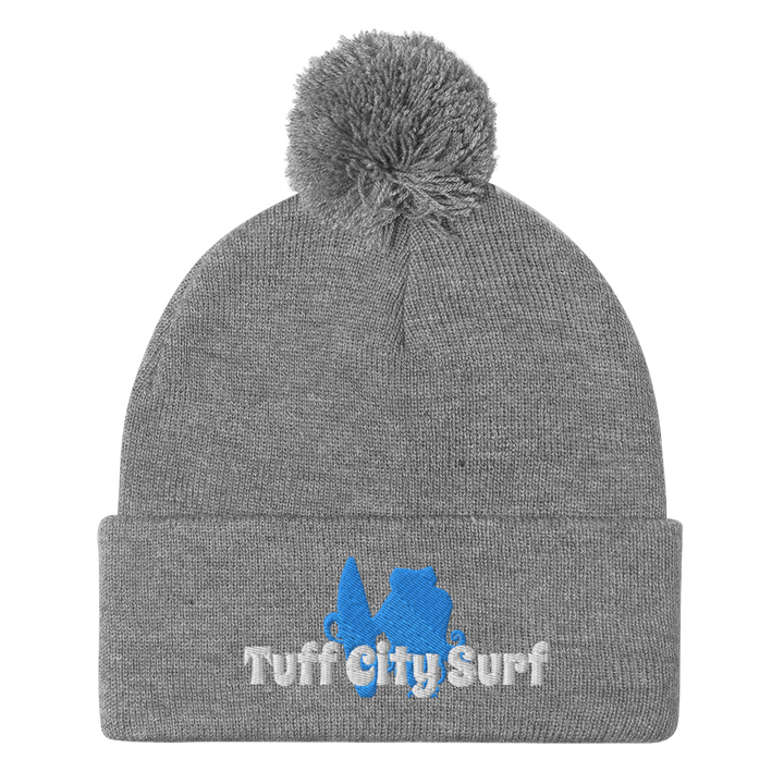 Tuff City surf Pom-Pom Beanie