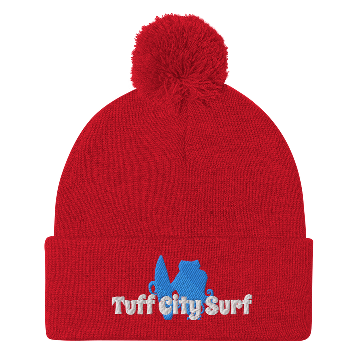 Tuff City surf Pom-Pom Beanie