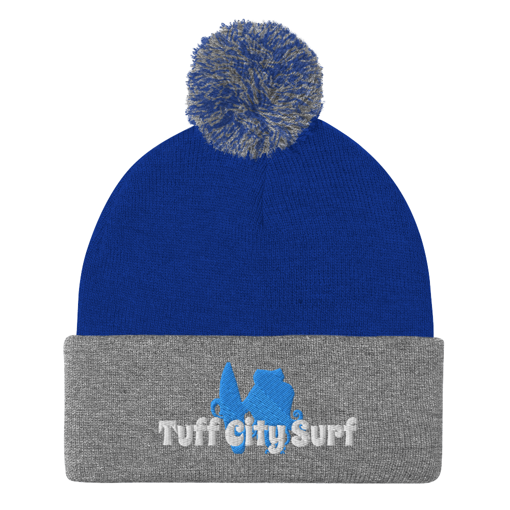 Tuff City surf Pom-Pom Beanie