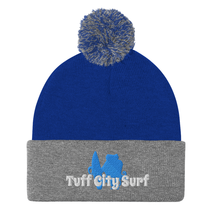 Tuff City surf Pom-Pom Beanie