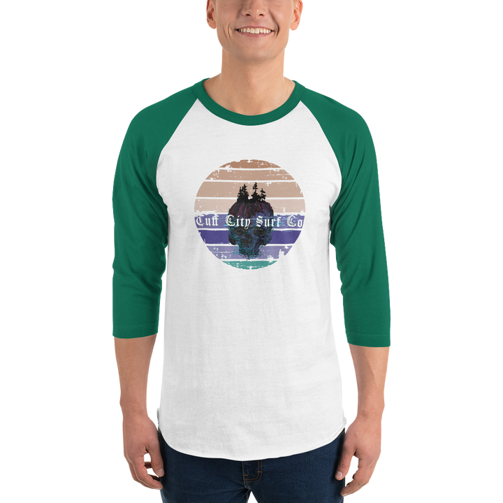 Tuff City Surf Island 3/4 sleeve shirt