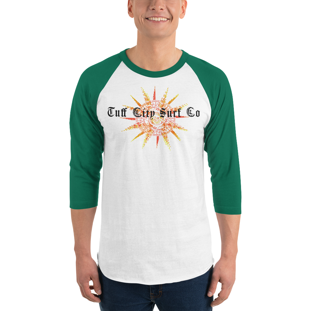 Tuff City Sun 3/4 sleeve raglan shirt