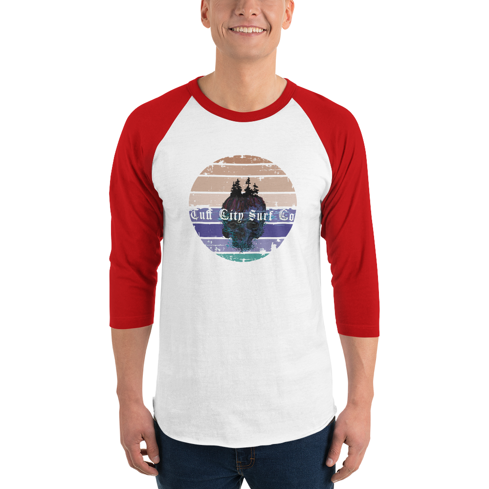 Tuff City Surf Island 3/4 sleeve shirt