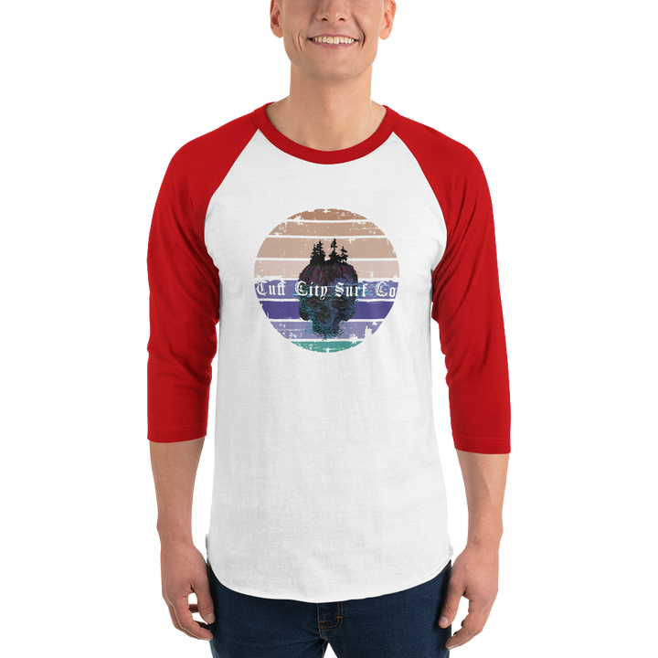 Tuff City Surf Island 3/4 sleeve shirt