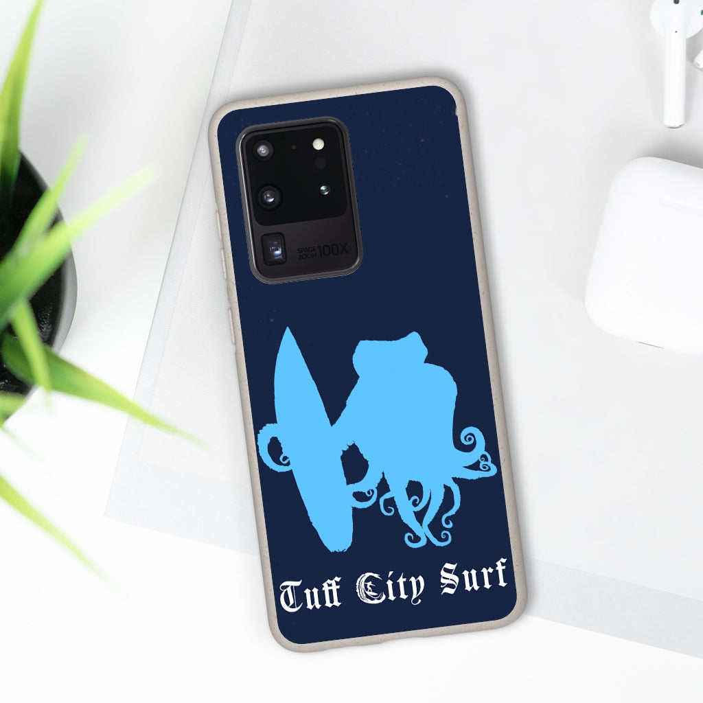 Tuff City Surf Octopus biodegradable phone case