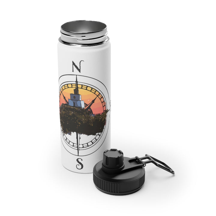 Ukee Light House - Stainless Steel Water Bottle, Sports Lid