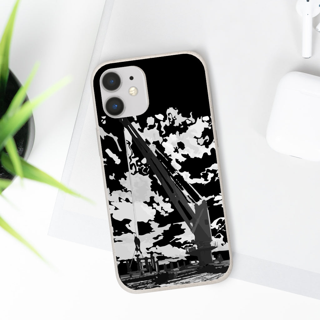 Topside crane biodegradable phone case