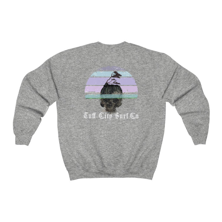 Tuff City Surf™ Skull Island Crewneck Sweatshirt