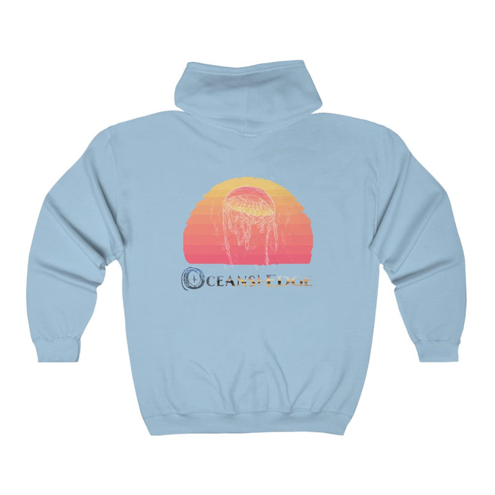 Oceans Edge jellyfish Full Zip Hooded Sweatshirt