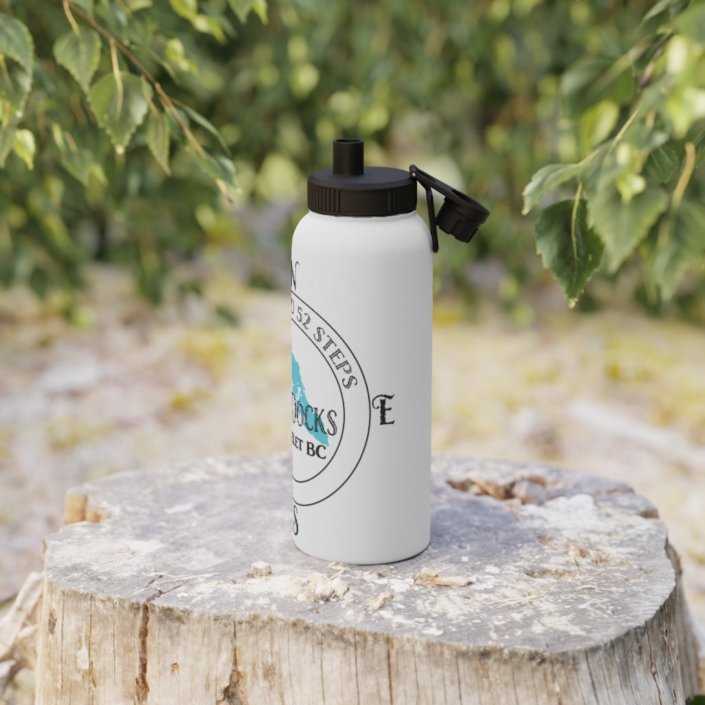 i Survived 52 Steps! Stainless Steel Water Bottle, Sports Lid