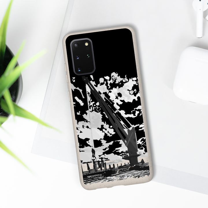 Topside crane biodegradable phone case