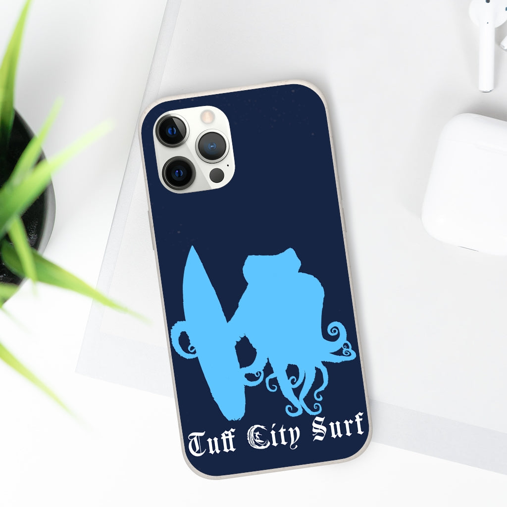 Tuff City Surf Octopus biodegradable phone case