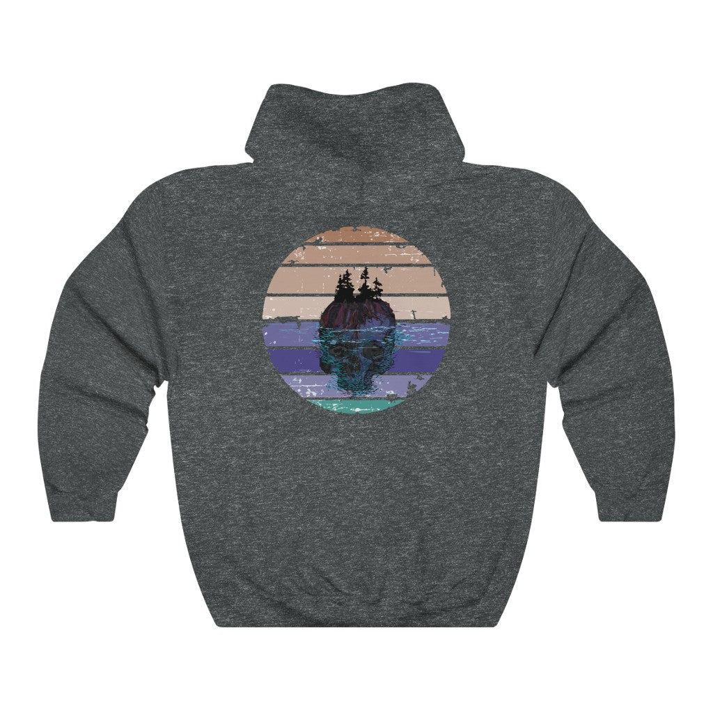 Tuff City Middle Beach Skull Hoodie