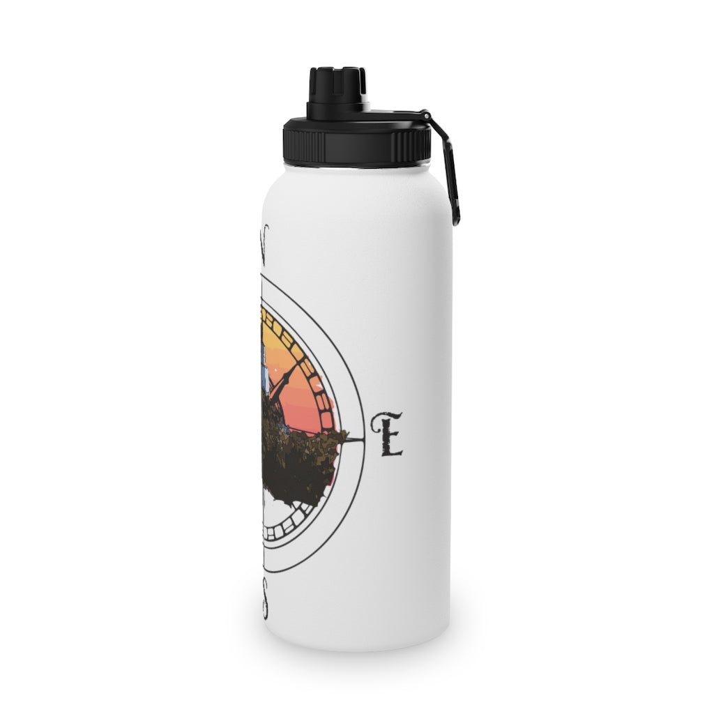 Ukee Light House - Stainless Steel Water Bottle, Sports Lid