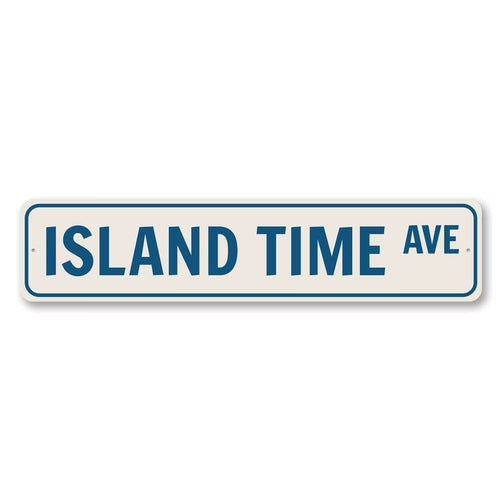 Island Time Avenue Sign