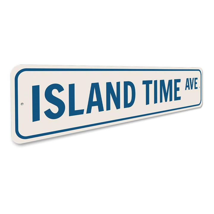 Island Time Avenue Sign