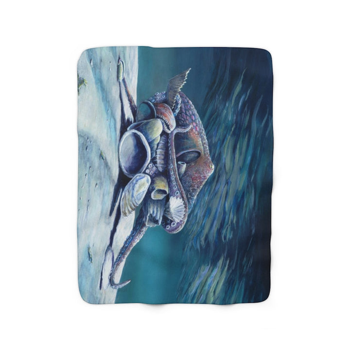 My Octopus Armor  Sherpa Fleece Blanket