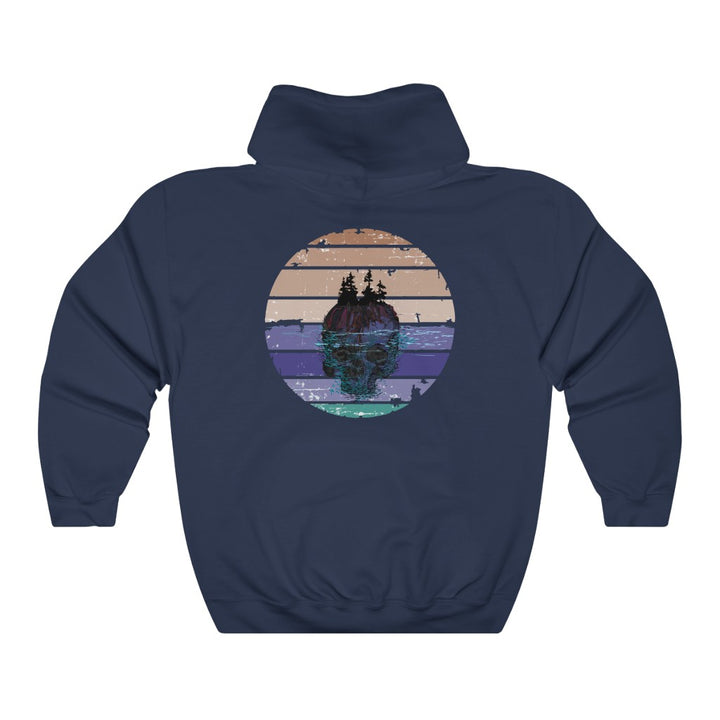 Tuff City Middle Beach Skull Hoodie