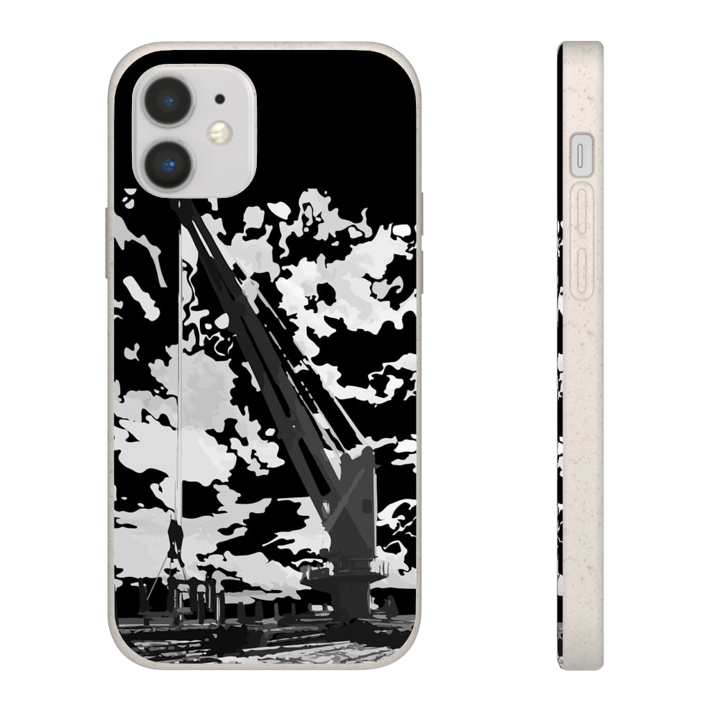 Topside crane biodegradable phone case