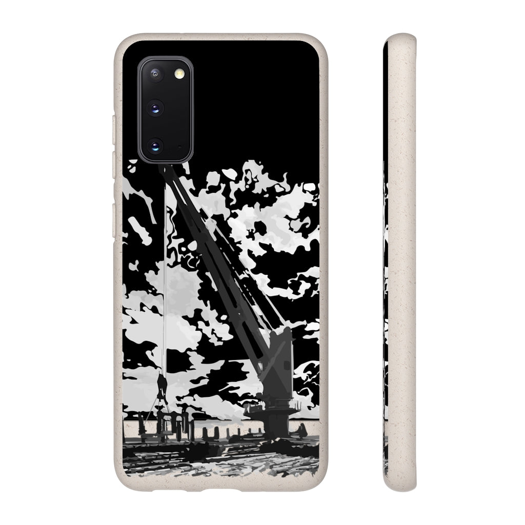 Topside crane biodegradable phone case