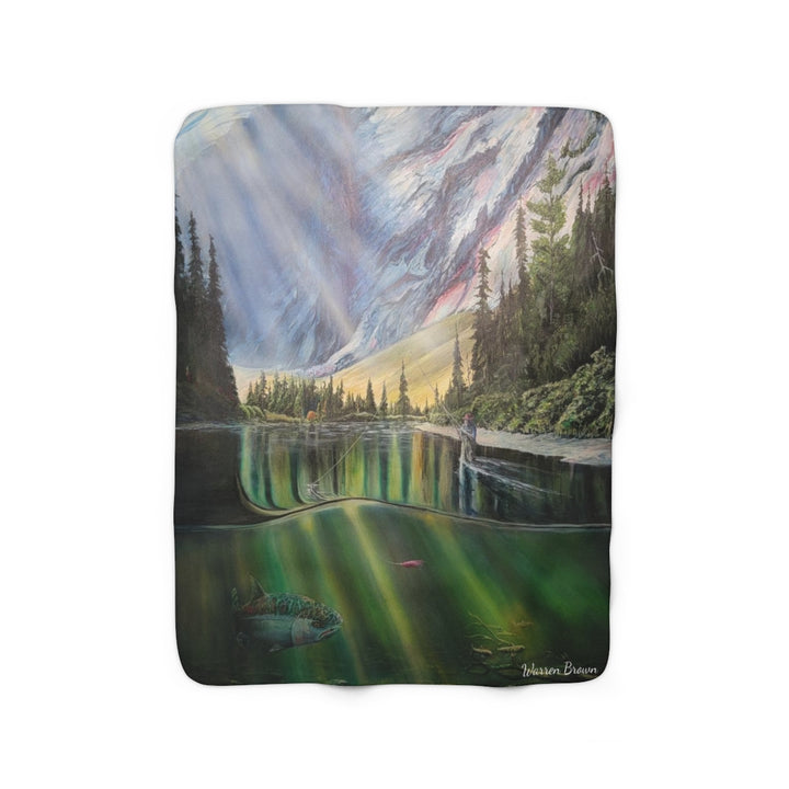 Sweet time Sherpa Fleece Blanket