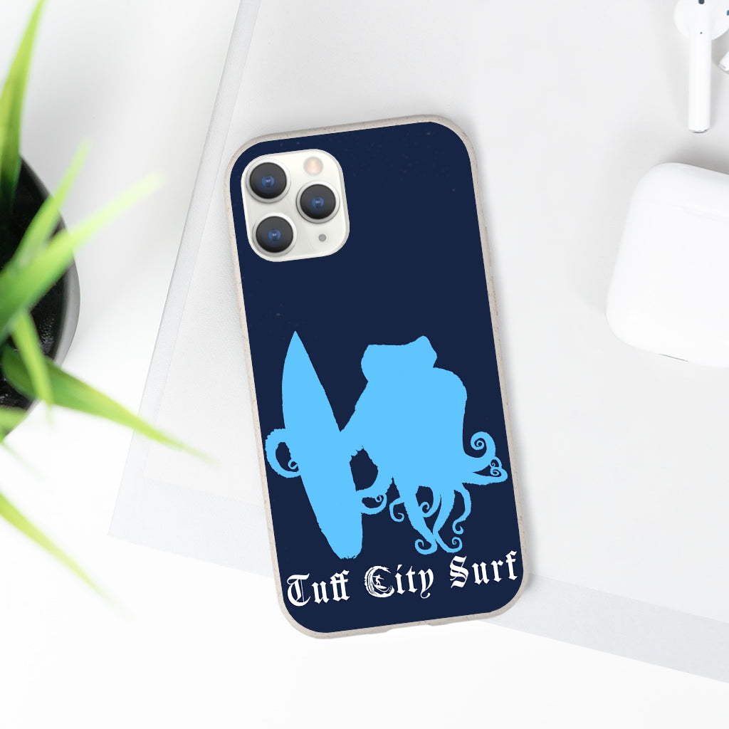 Tuff City Surf Octopus biodegradable phone case