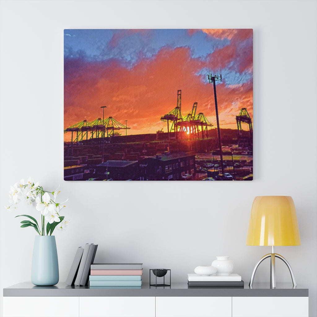 Dp Sunset Canvas Print