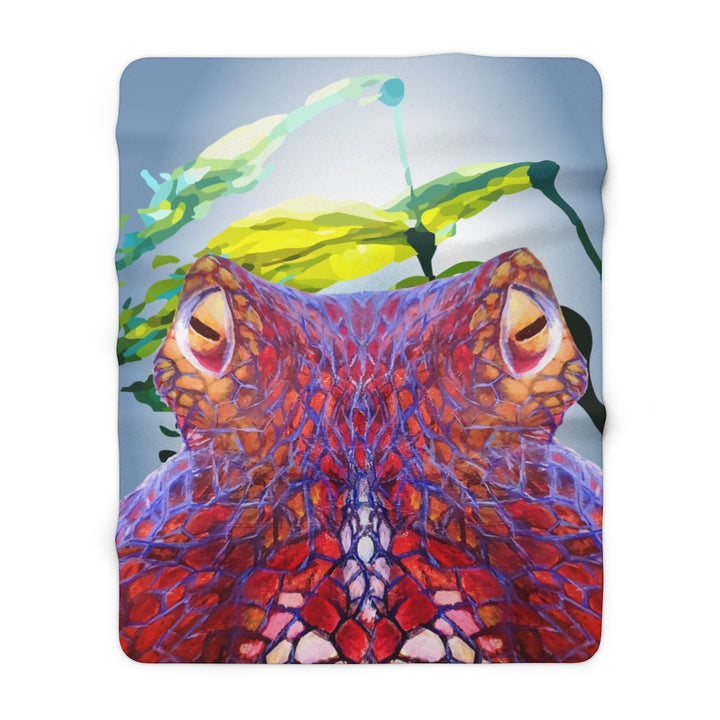 Octo-Selfie Sherpa Fleece Blanket