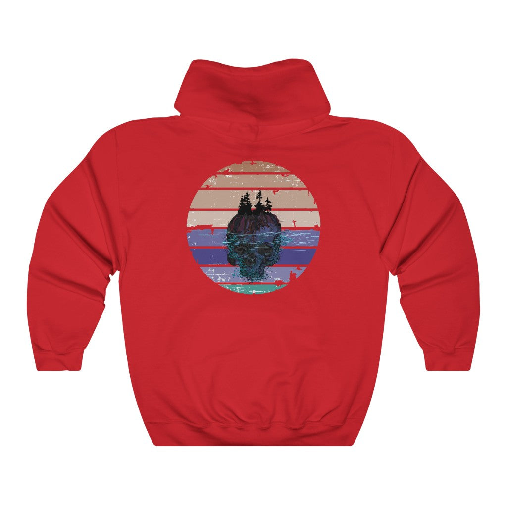 Tuff City Middle Beach Skull Hoodie