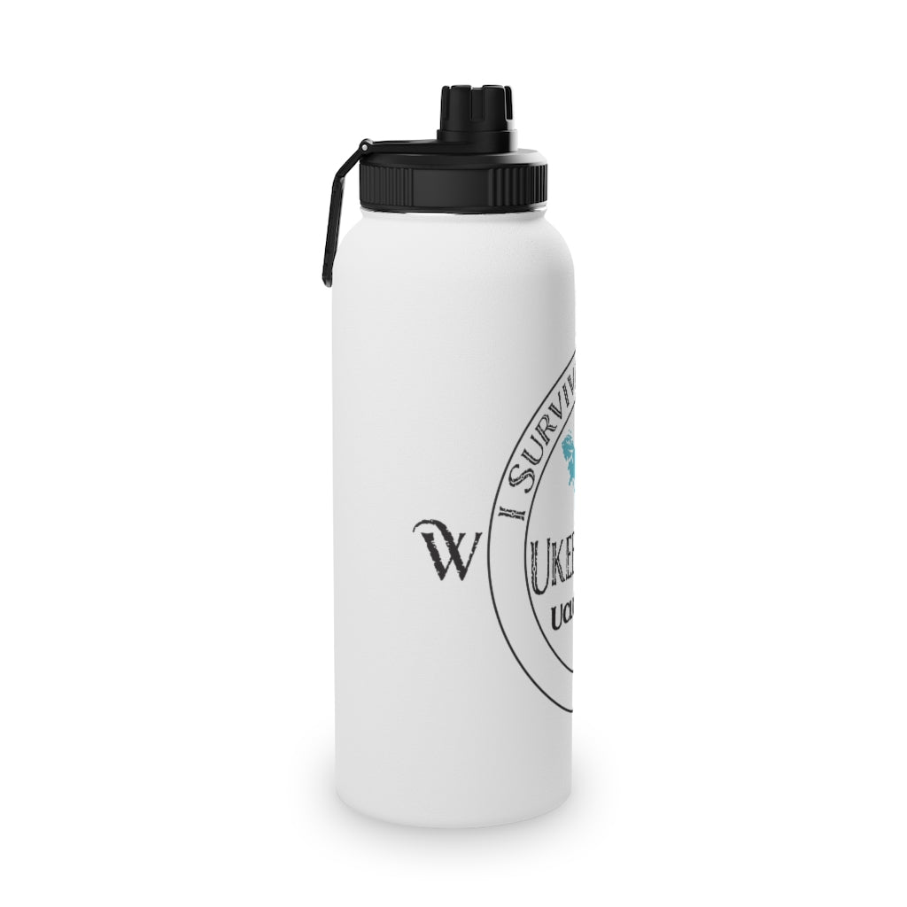 i Survived 52 Steps! Stainless Steel Water Bottle, Sports Lid