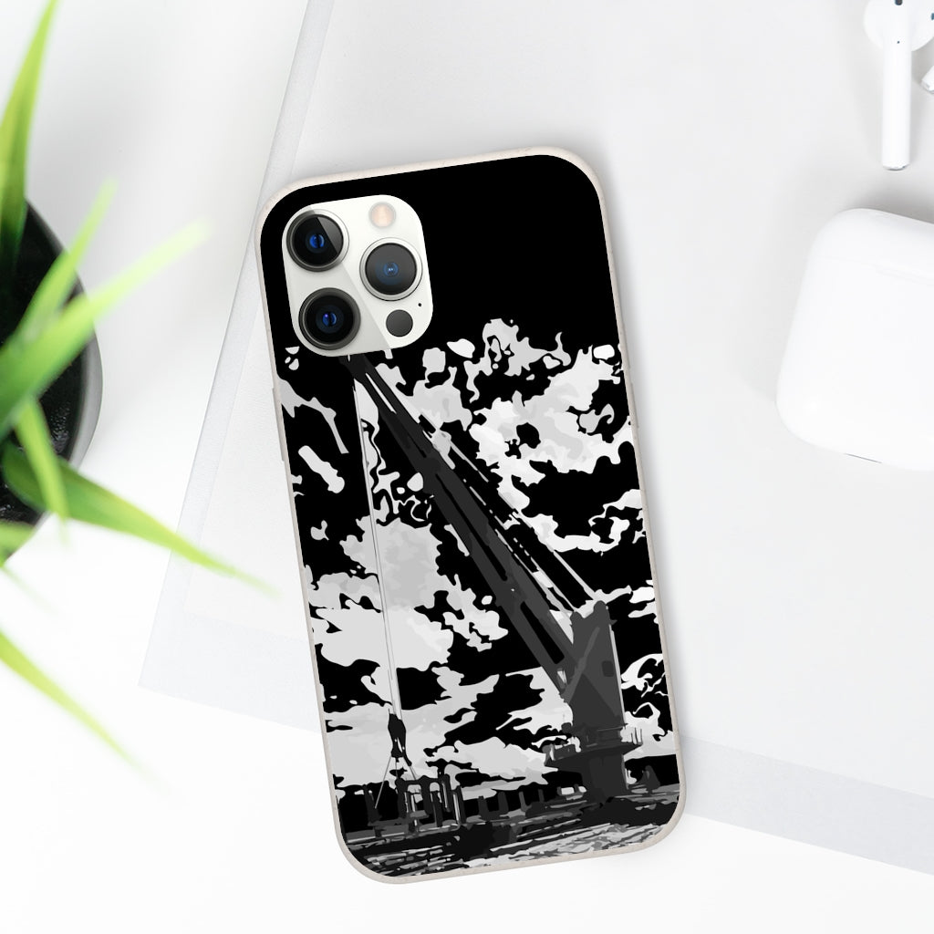 Topside crane biodegradable phone case