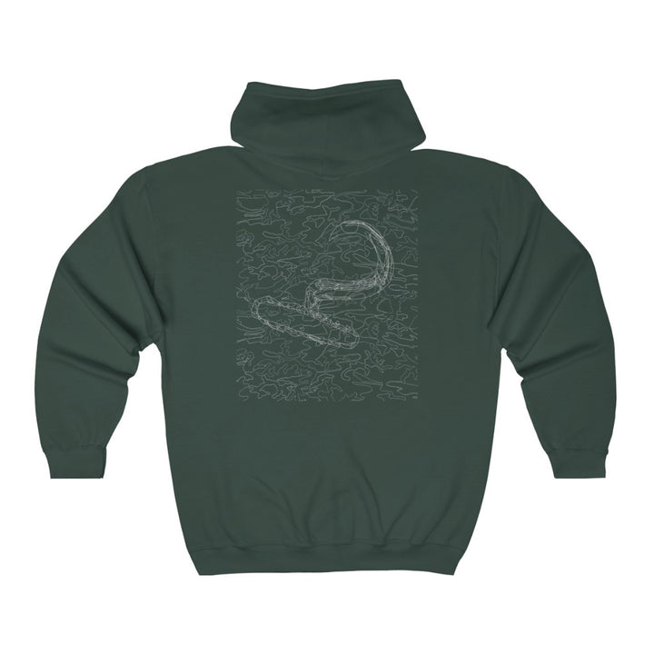 Camo hook Full Zip Hooded Sweatshirt