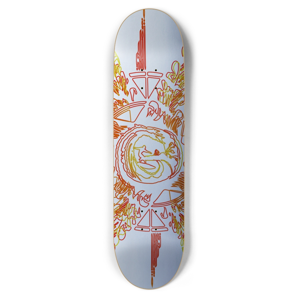 Tuff City Silver Surfer Skateboard 8.5