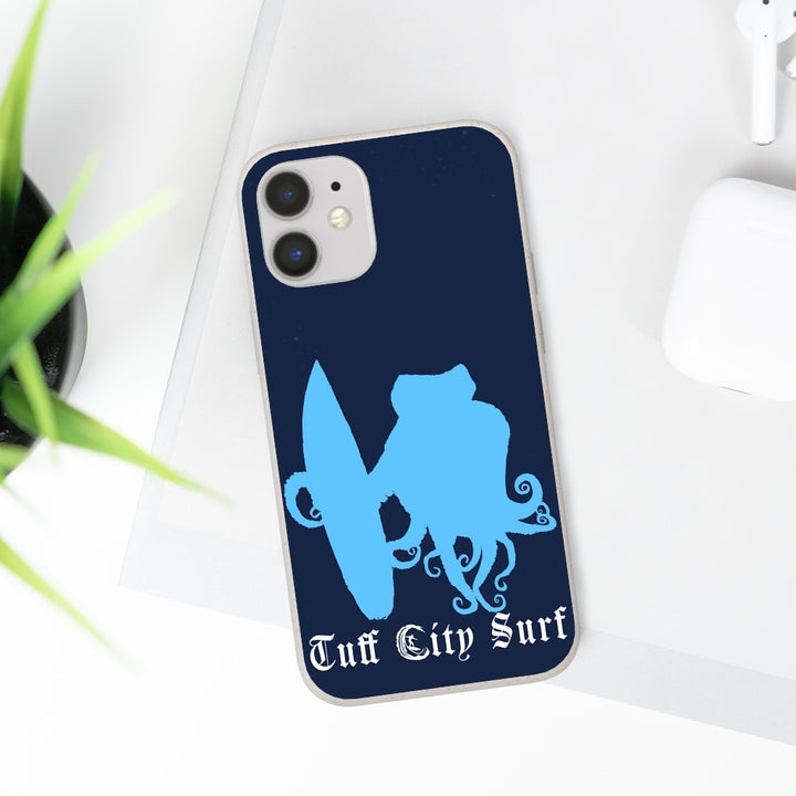 Tuff City Surf Octopus biodegradable phone case