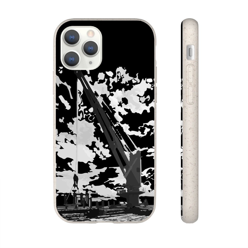 Topside crane biodegradable phone case