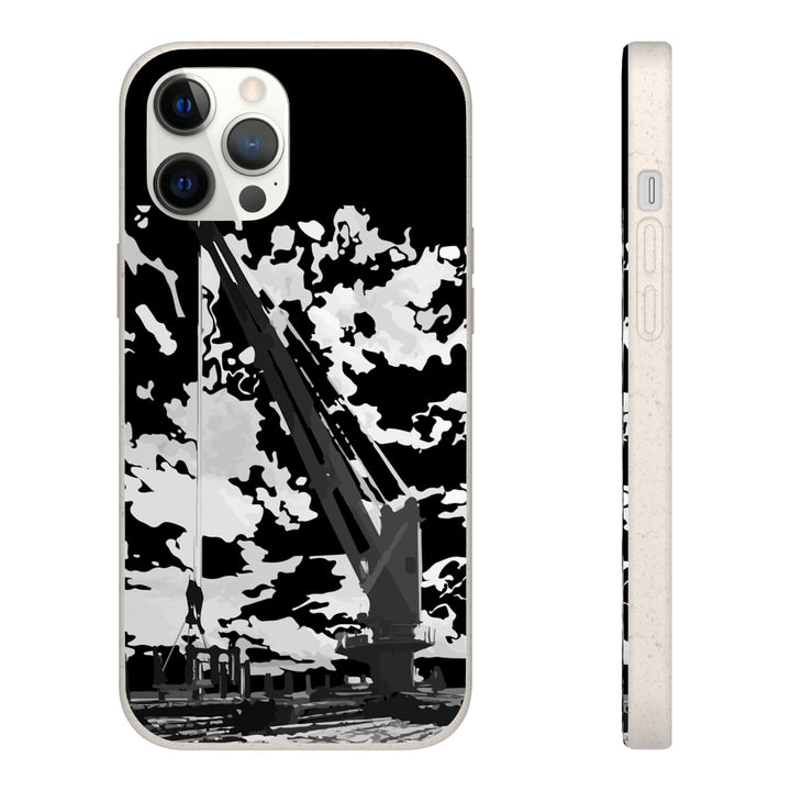 Topside crane biodegradable phone case