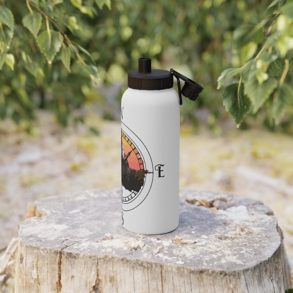 Ukee Light House - Stainless Steel Water Bottle, Sports Lid