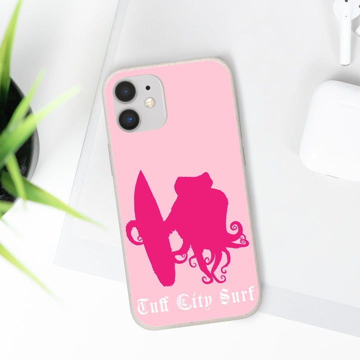 Pink Tuff City Surf Biodegradable Case