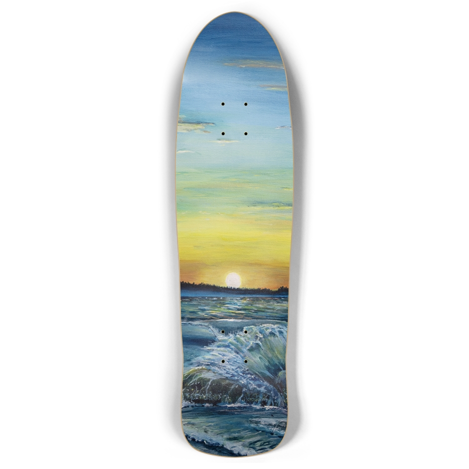 Retro Sunset Skateboard